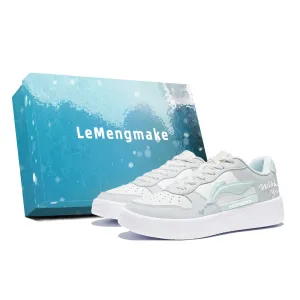 LINING Понтонные лодки, износостойкие, амортизаторы, низкие, женские, кроссовки для скейтбординга, белые