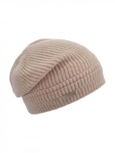 вязаная шапка бежевого цвета Seeberger