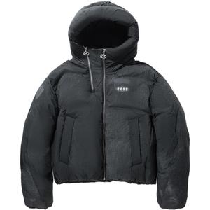 LiNing Пуховики Women's Ebony Black Denim Print