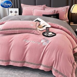 Disney Комплект постельного белья, 1.5-спальный, 4 предмета, пододеяльник 200x230 см, дюша, светло-серый