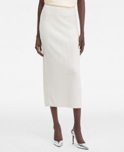 Женская юбка-свитер, украшенная стразами INC International Concepts, Vintage Cream