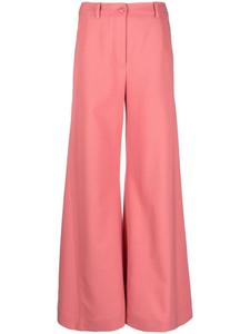 Расклешенные брюки с завышенной талией Boutique Moschino, розовый