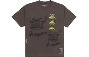 Футболка унисекс коричневая Travis Scott, коричневый