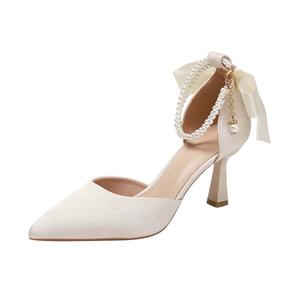 WOXXXN Туфли на тонком каблуке, женские, бежевые