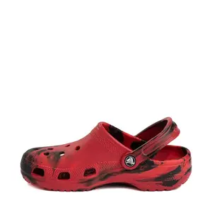 Сабо Crocs Classic Clog, цвет Marbled Red/Black