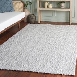 Ковер SAFAVIEH, 122 x 183 см, - коллекция Marbella - Ivory, ручной работы, идеально для гостиной, спальни, столовой (MRB331A)