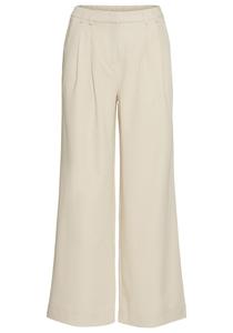 Широкие брюки со складками спереди LAURA SCOTT, слоновая кость