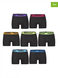Happy Shorts Комплект из 7 предметов: боксерские трусы черного/разноцветного цвета