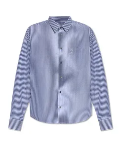 Футболка с логотипом Ami Paris, синий