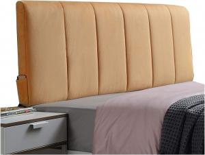 Подушка для чтения LIANGJUN для двуспальной кровати, мягкая, декоративная, из сверхтонкого волокна, съемный, моющийся чехол для кровати без изголовья, 8 цветов (Цвет: оранжевый, Размер: 200х60х10 см) CHIAPERINI, Orange