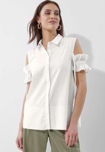 Блузка на пуговицах Alba Moda, кремовый