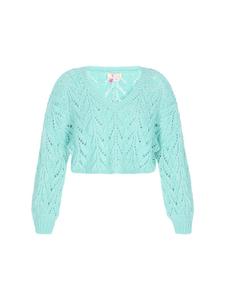 Женский свитер бирюзового цвета IZIA