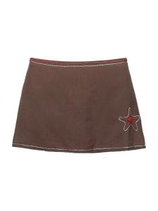 Юбка Pull&Bear, темно-коричневый