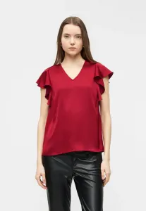 Блузка virichie с v-образным вырезом Vila, Cerise