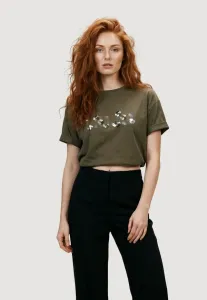 Футболка с принтом ecs fashion wa6238 Liu Jo, Olive-Green