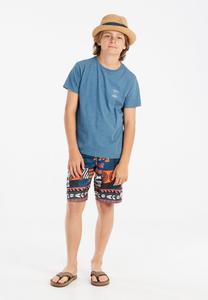 Футболка с принтом KEVAN Protest, темно-синий