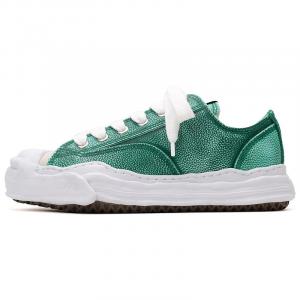 Низкие кроссовки Maison Hank из матовой кожи MIHARA YASUHIRO, Black