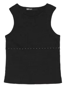Топ в рубчик с заклепками Bimba y Lola, черный