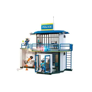 Детский конструктор Playmobil Police Station With Investigation Room, синий