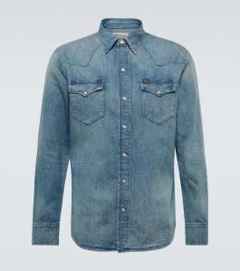 Хлопковая джинсовая рубашка Polo Ralph Lauren, синий