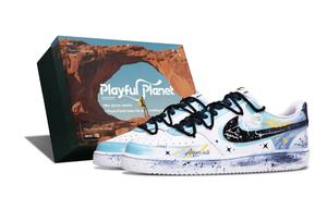 Court Vision 1 устойчивые к истиранию низкие скейтерские кроссовки Women's Gradient Blue Nike, синий