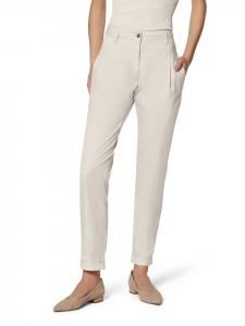 MADELEINE Брюки чинос с плиссировкой, кремового цвета