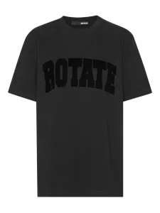 Увеличенная хлопковая футболка Rotate Birger Christensen, черный
