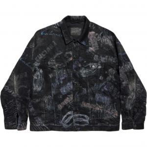 Джинсовая куртка свободного кроя мужская Balenciaga, черный