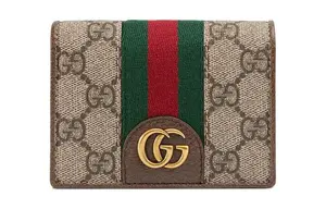 Ophidia Canvas With Leather картхолдер, кошелёк Unisex GUCCI, Box(Set+Box)