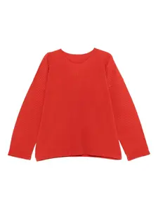 Плиссированная футболка с длинными рукавами Homme Plissé Issey Miyake, красный