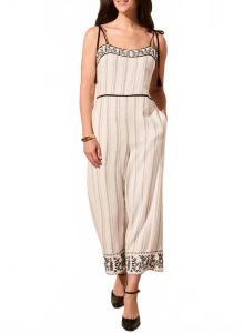 Вышитый комбинезон джампер в черном цвете TRIBAL