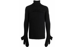 Turtleneck Rib Knit Sweater FENDI, черный