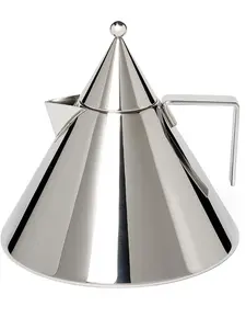 Чайник il conico, 20х22 см, Alessi, серебристый