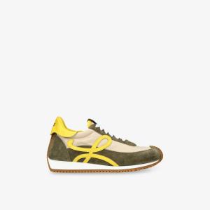 Кроссовки замшевые Loewe Flow Runner, зеленый
