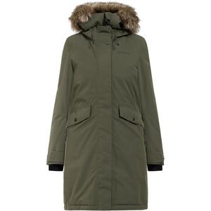Coat Erika WNS Parka 3 Didriksons, зеленый