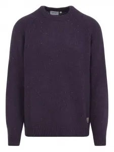 Свитер в мелкую точку с рукавами реглан CARHARTT WIP, фиолетовый