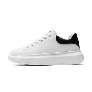 Минималистичные разноцветные низкие модные кроссовки для скейтбординга INS, увеличивающие рост, для мужчин AGSDON, White Black