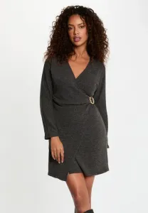 Платье-Свитер mit vausschnitt Morgan, Gris Moyen