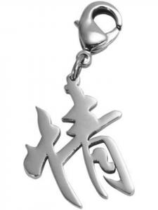 Adeliás Универсальный кулон - подвеска-шарм из нержавеющей стали серебристого цвета