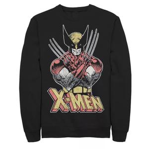 Мужской классический винтажный свитшот X-Men Wolverine с изображением комиксов Marvel