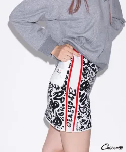 Трикотажная юбка с принтом по всей поверхности Archivio, цвет White(090)