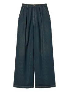 Джинсы со складками TWINSET, синий