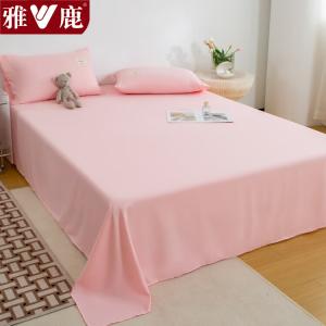 Yalu Простыня 200х230 см, кремовый порошок, с начесом, антибактериальная