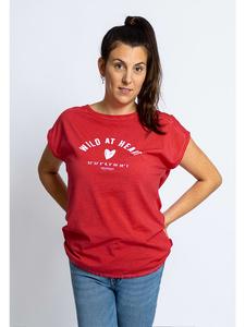 Salzhaut Футболка AMKE WILD AT HEART красного цвета
