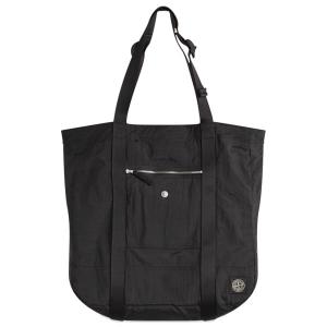 Нейлоновая металлическая сумка-тоут Stone Island, черный