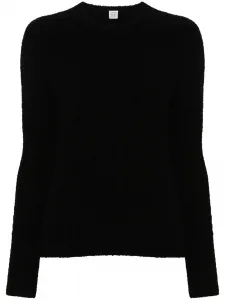 Махровый джемпер TOTEME, черный