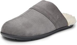 Мужские домашние сабо Vionic Bridges Alfons - комфортные тапочки для дома с ортопедической стелькой и амортизирующей подошвой для поддержки свода стопы, мягкие домашние тапочки для мужчин, Charcoal