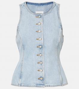 Джинсовый жилет Magda Butrym, светло-синий