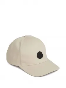 Бейсболка с нашивкой-логотипом Moncler, бежевый