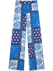 Donde Esteban брюки с принтом, синий
